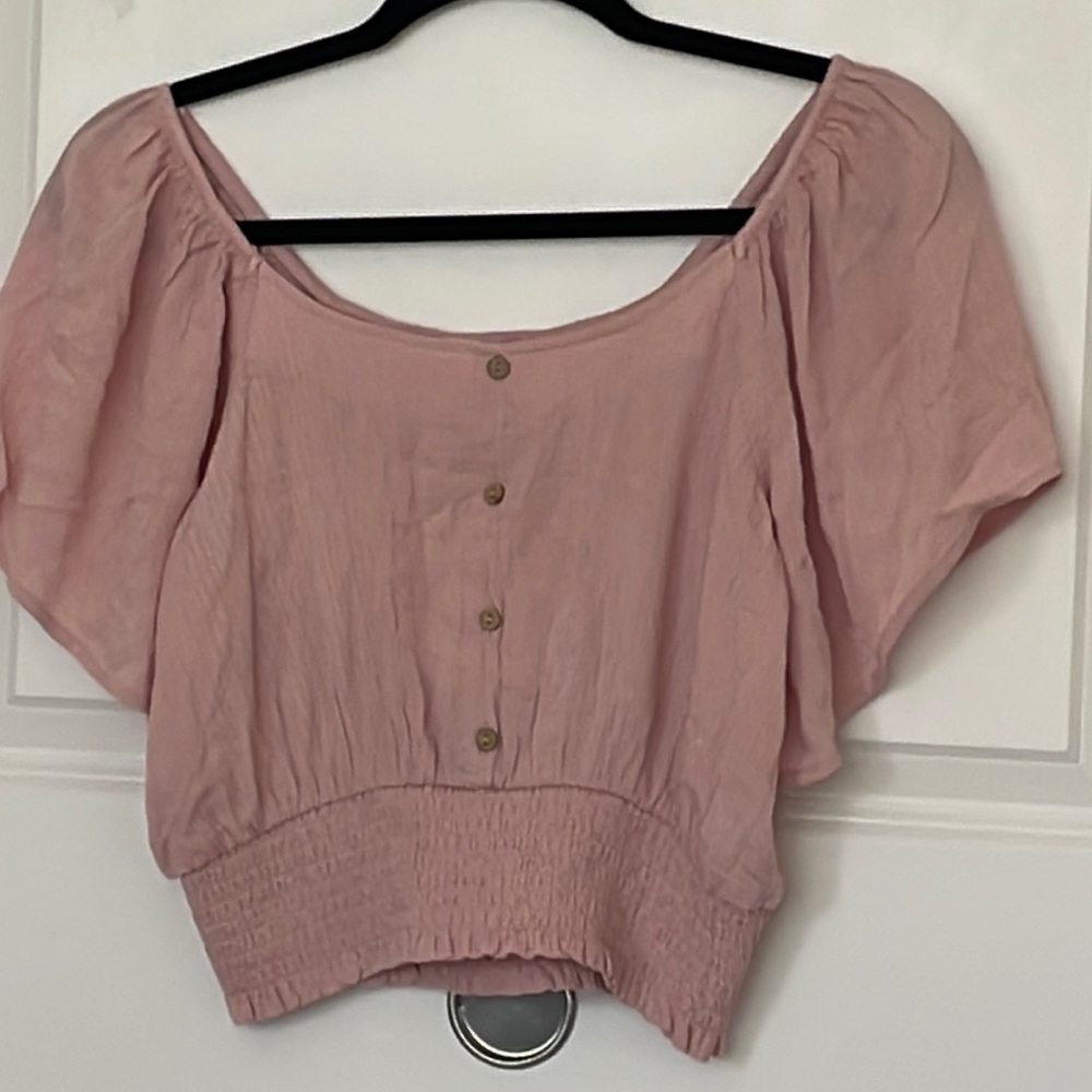 Hippie Rose Pink Crop Top Small NEW!!!